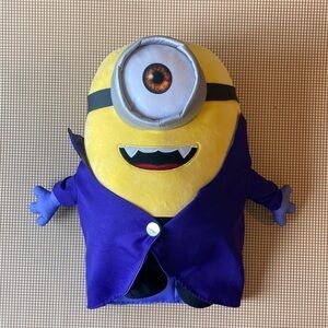 Despicable Me Halloween Dracula Minion Plush. LARGE